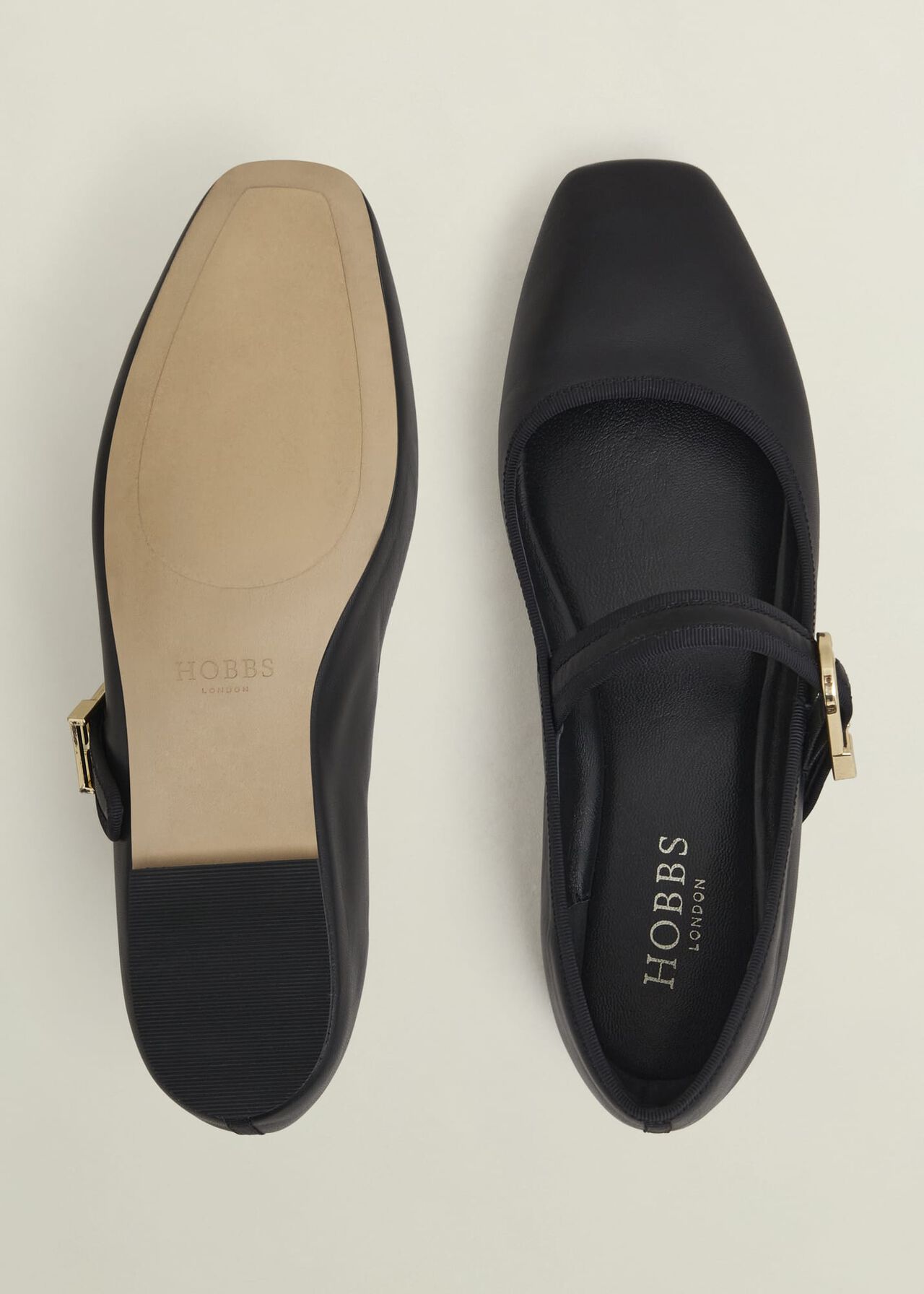 Clara Leather Mary Janes, Black, hi-res