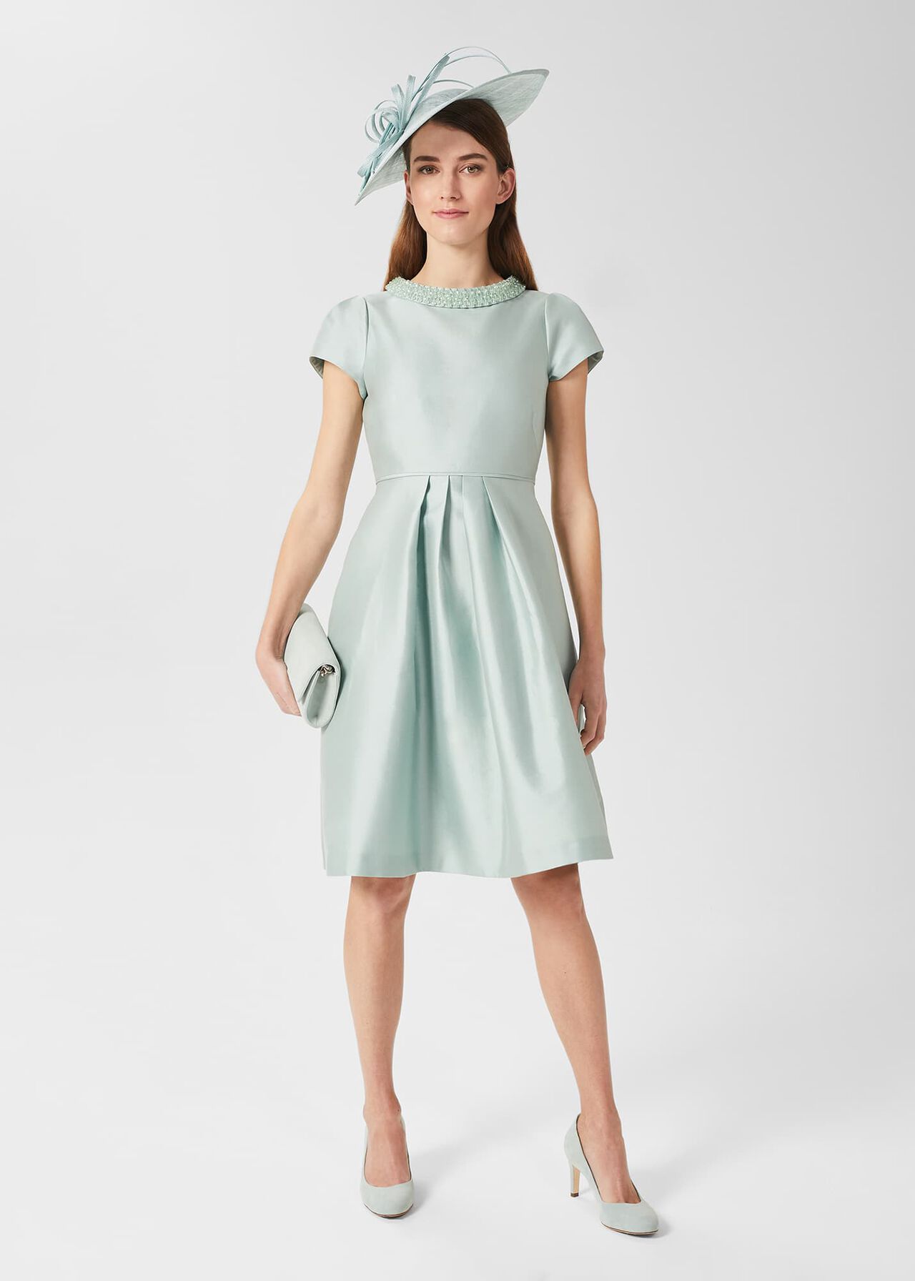 Evesham Clutch Bag, Sage Green, hi-res