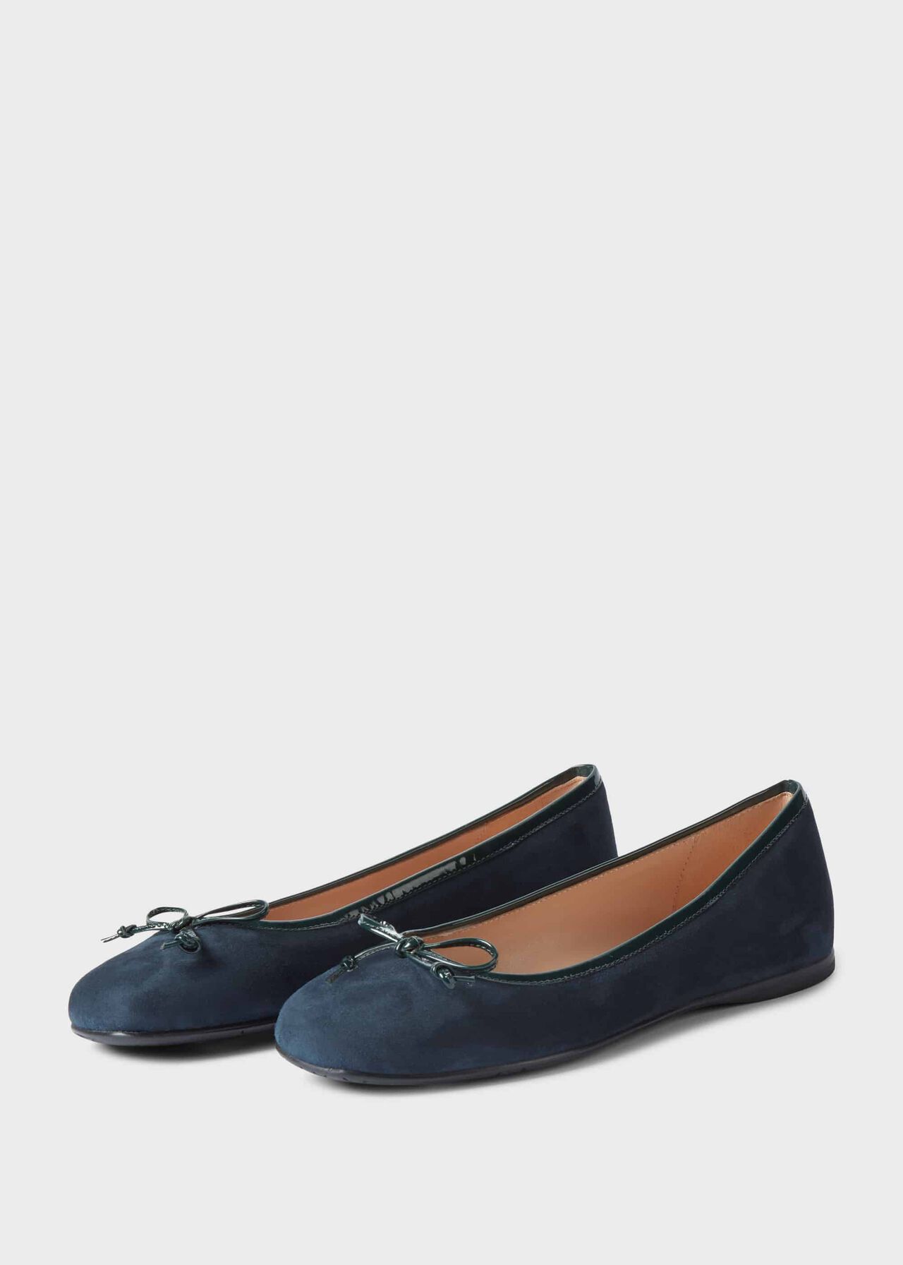 Prior Suede Ballerinas Navy