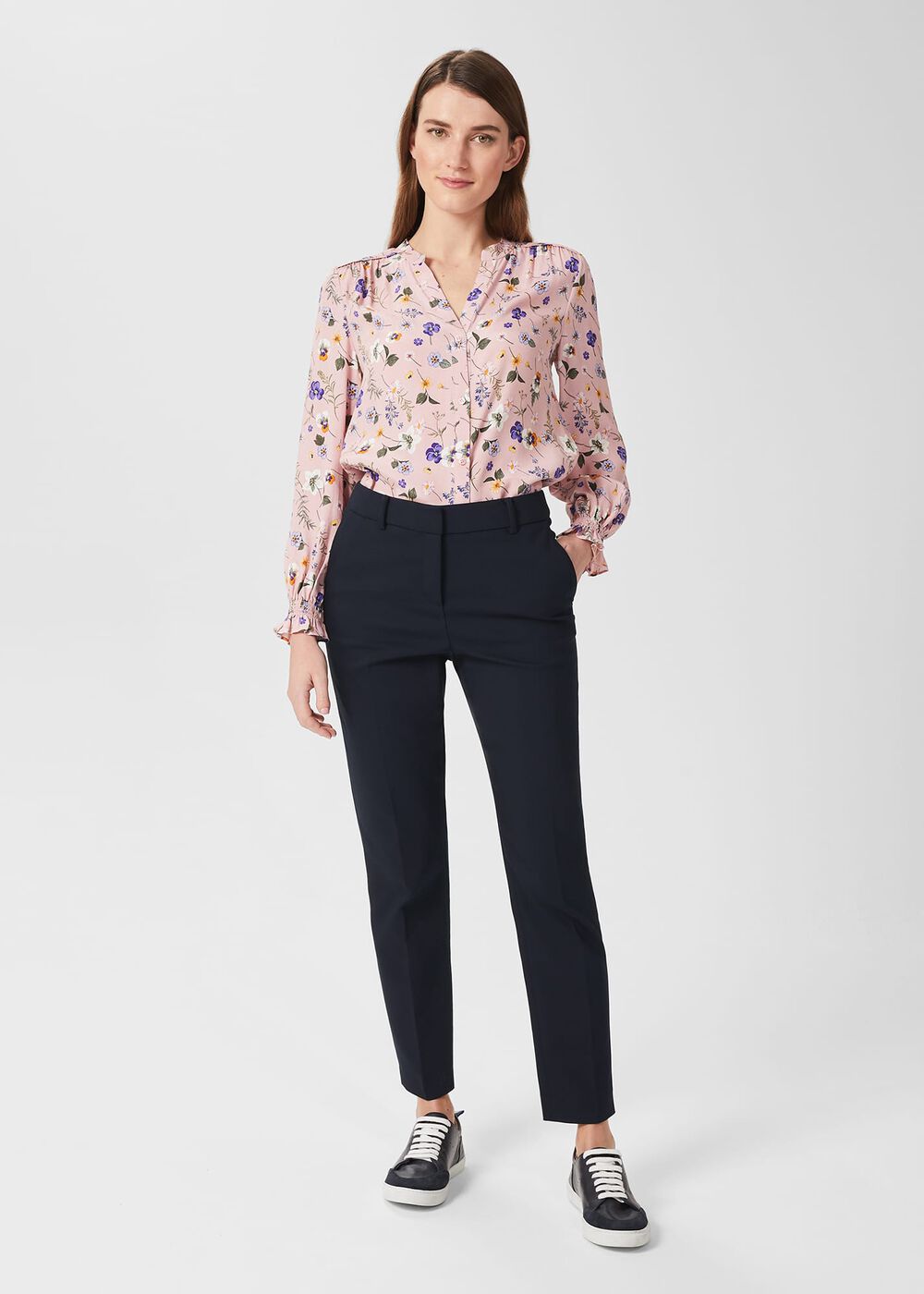 Sutton Floral Blouse , Pink Multi, hi-res