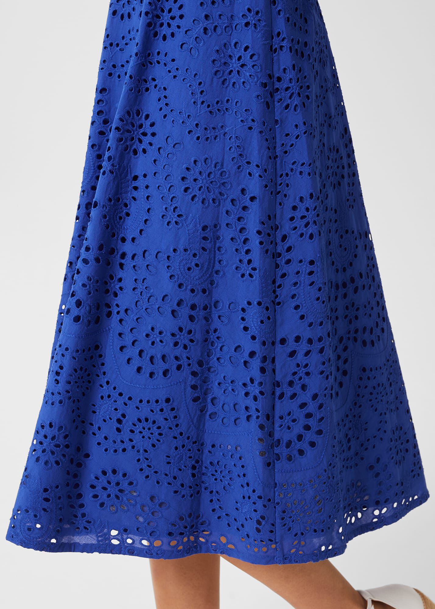 Rhea Broderie Dress | Hobbs