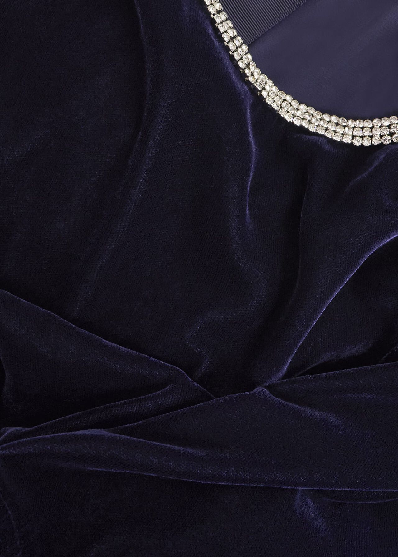Petite Catalina Velvet Dress, Midnight Navy, hi-res