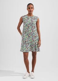 Catalina Dress, Ivory Multi, hi-res