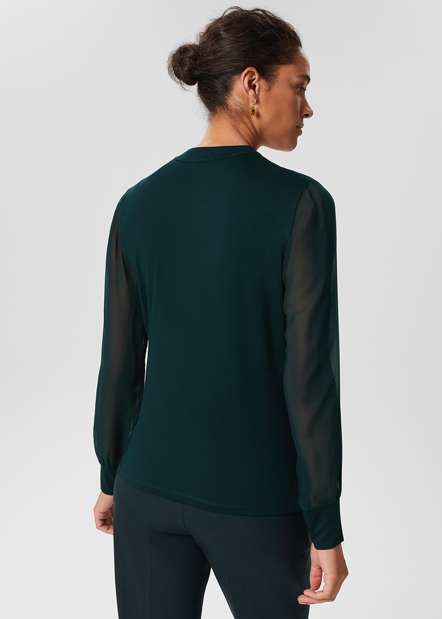 EMBROIDERED COLLAR TOP - Ecru | ZARA United States
