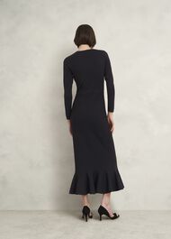 Lucilla Knitted Dress, Hobbs Black, hi-res