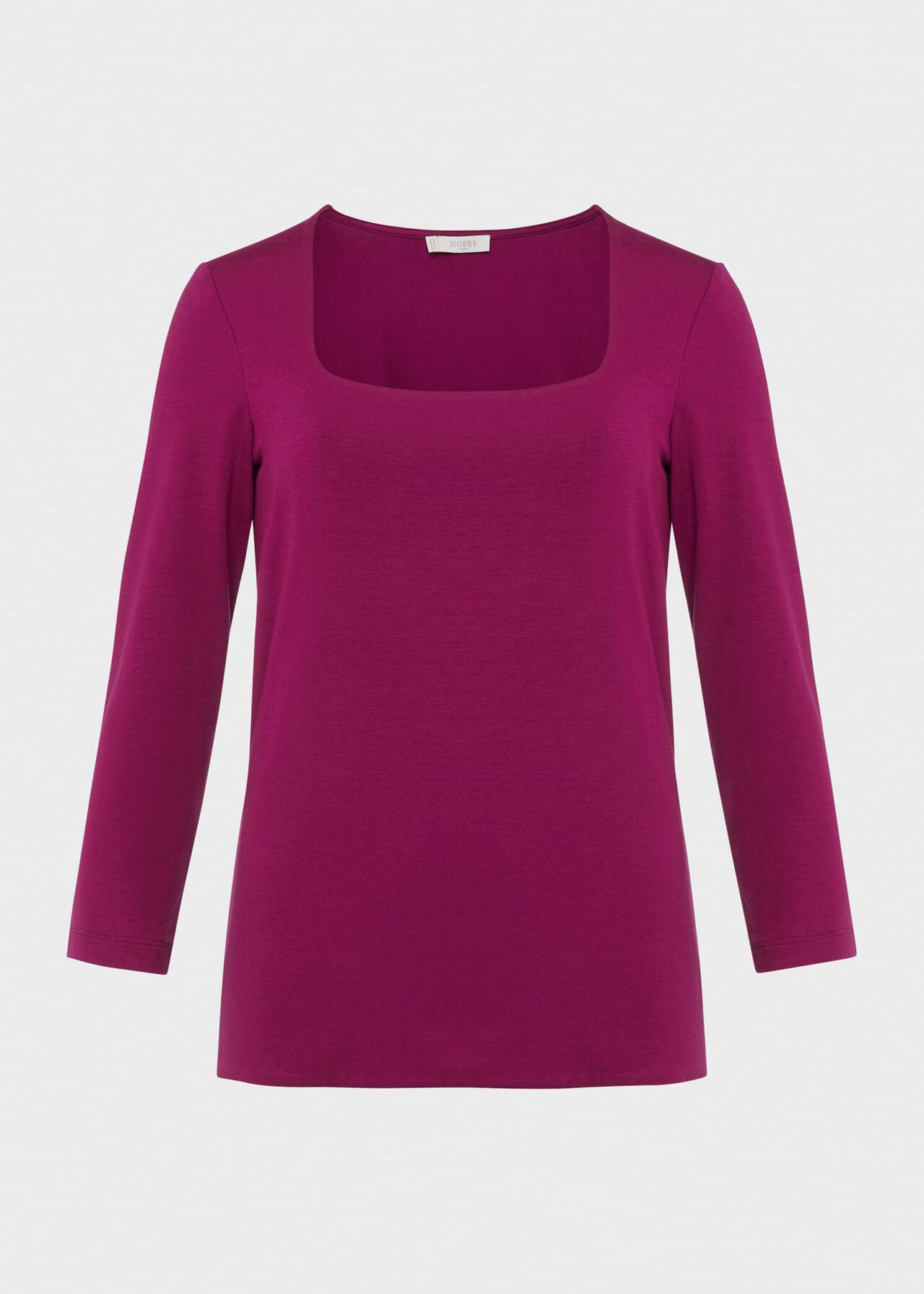Debbie Double Fronted Top, Bright Plum, hi-res