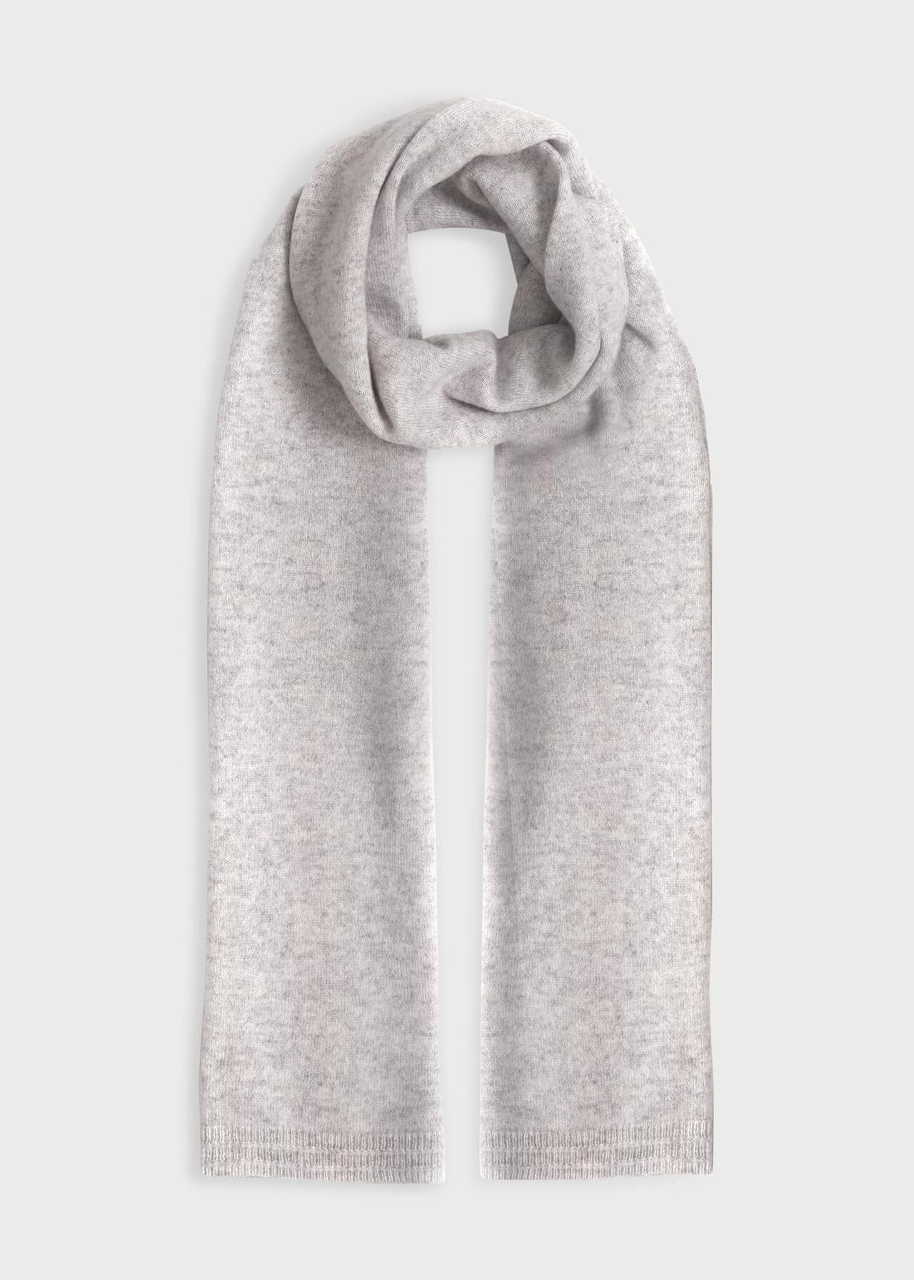 Mabel Cashmere Scarf, Pale Grey, hi-res