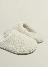 Gaia Slippers, Ivory, hi-res