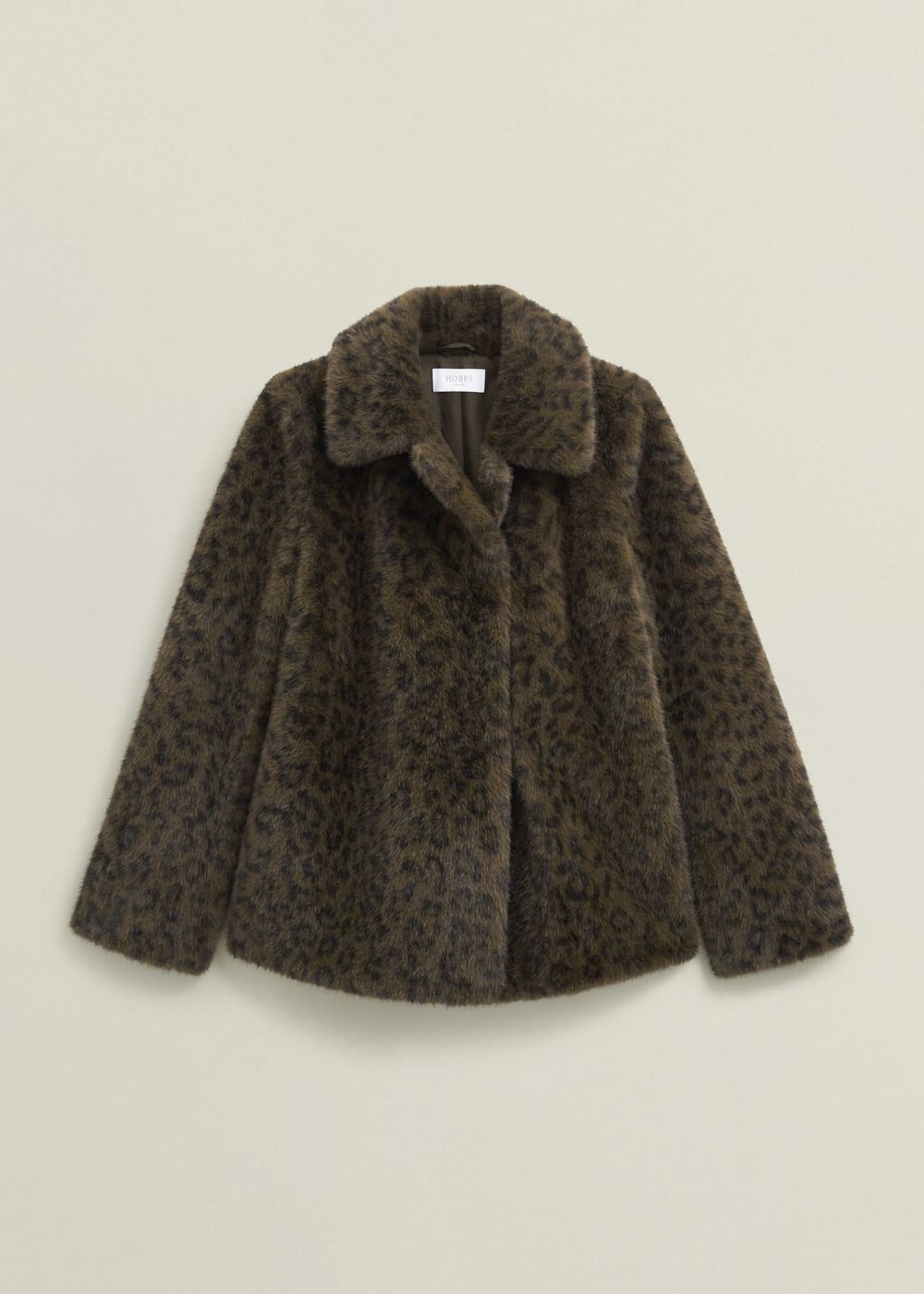 Dania Leopard Faux Fur Coat, Brown Multi, hi-res