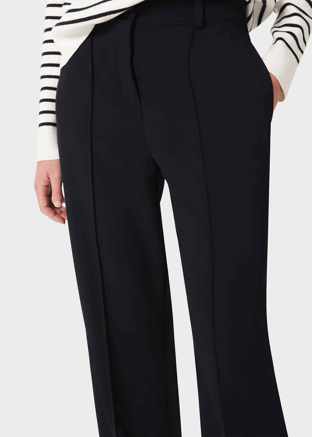Zia Straight Trouser, Navy, hi-res