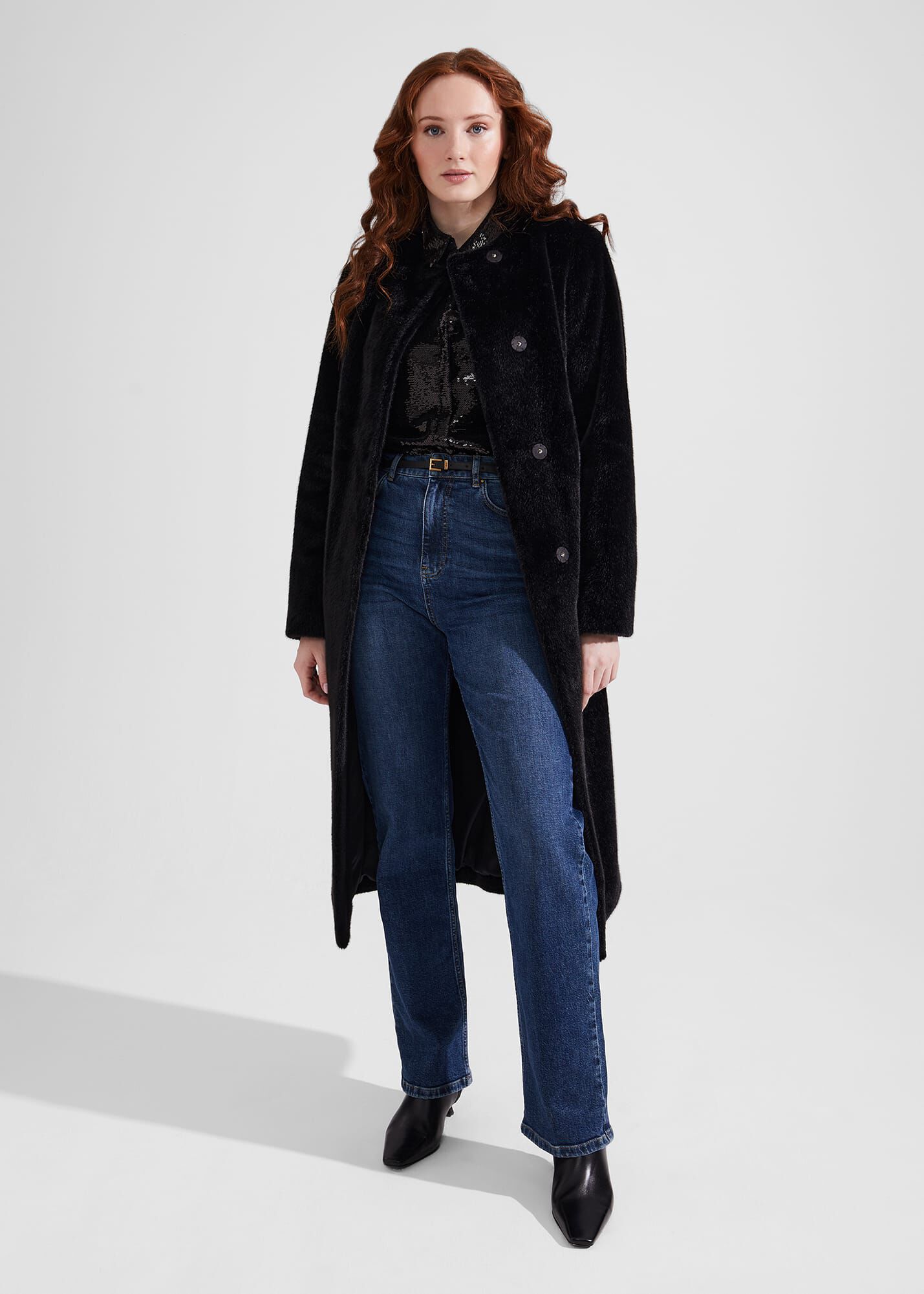 Hobbs velvet coat sale