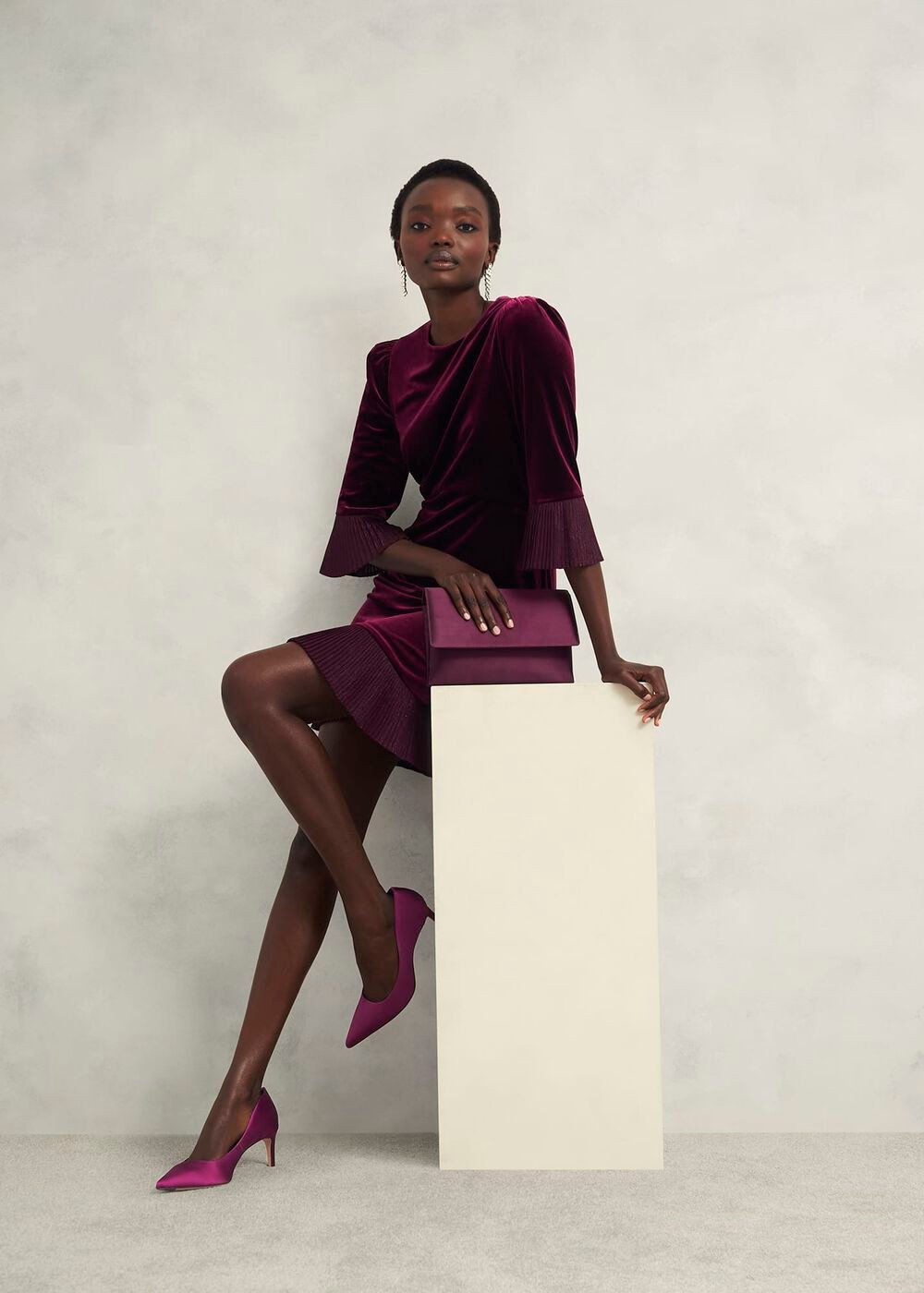 Leila Pumps, Warm Plum, hi-res