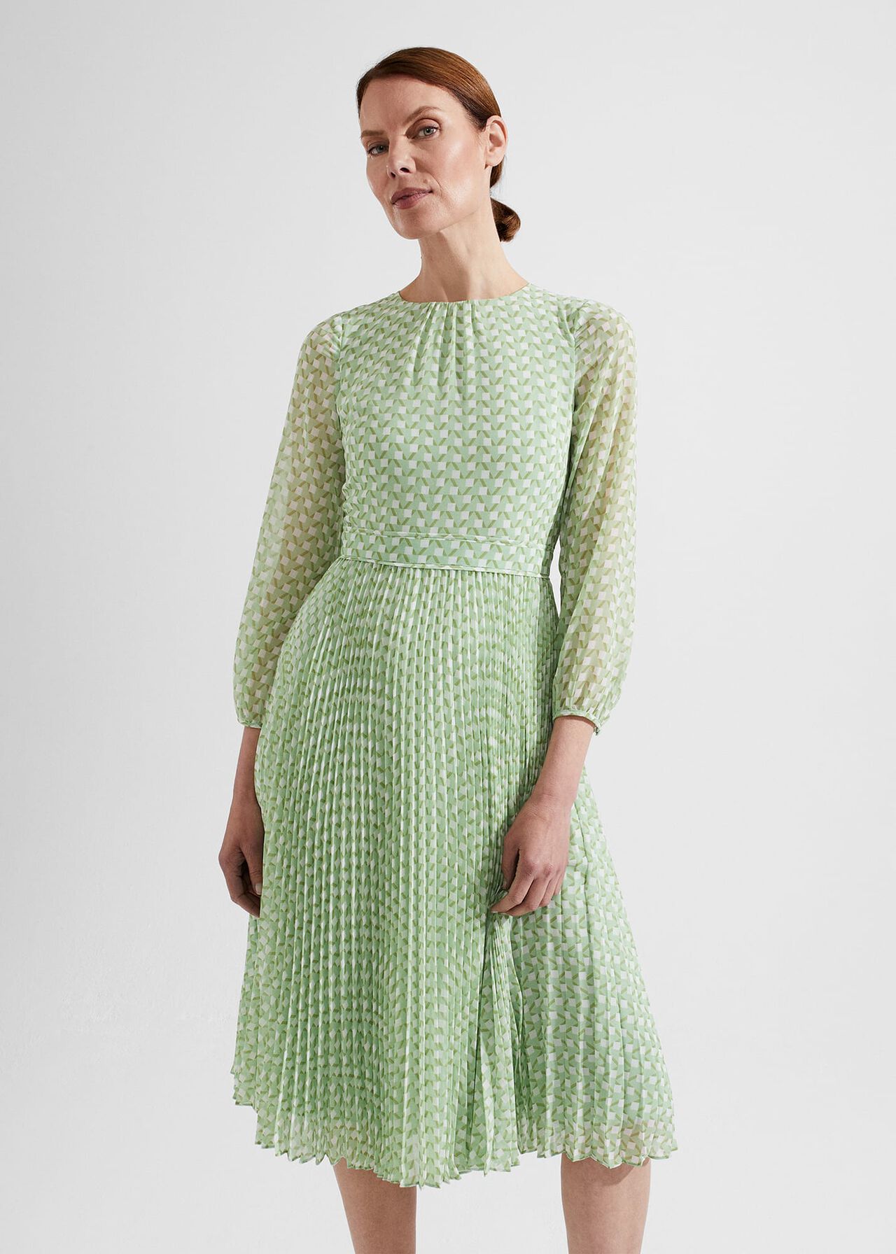 Salma Dress, Green Multi, hi-res