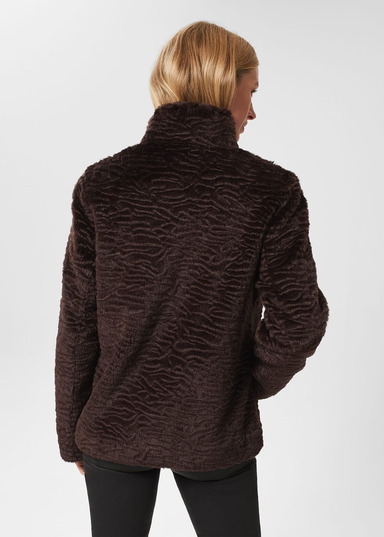 Lia Coat, Aubergine, hi-res