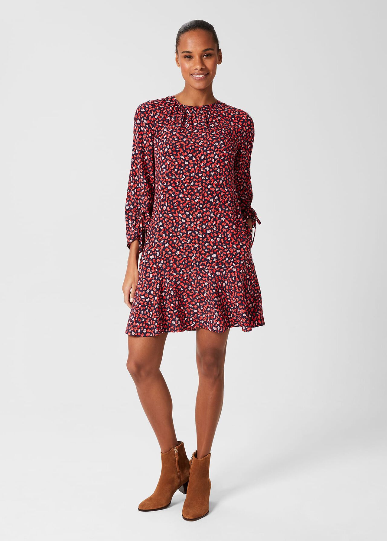 Lilia Dress, Navy Multi, hi-res