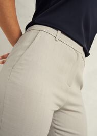 Ellen Straight Trousers, Buff Grey, hi-res