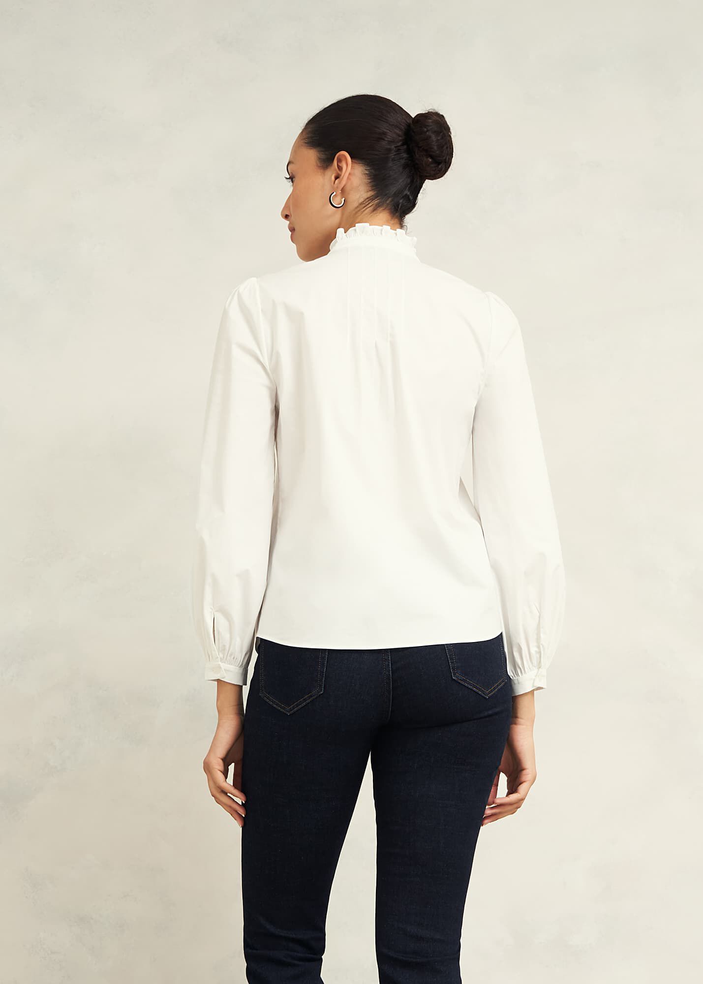 Ivory Essie Long Sleeve Blouse | Hobbs UK |