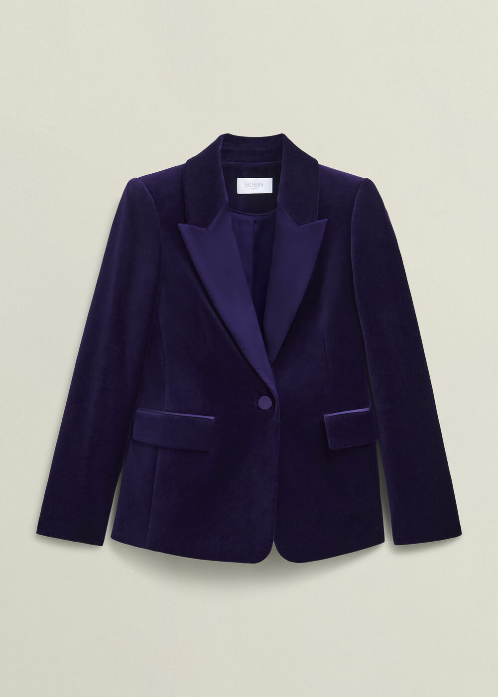 Heather Velvet Jacket, Midnight Purple, hi-res