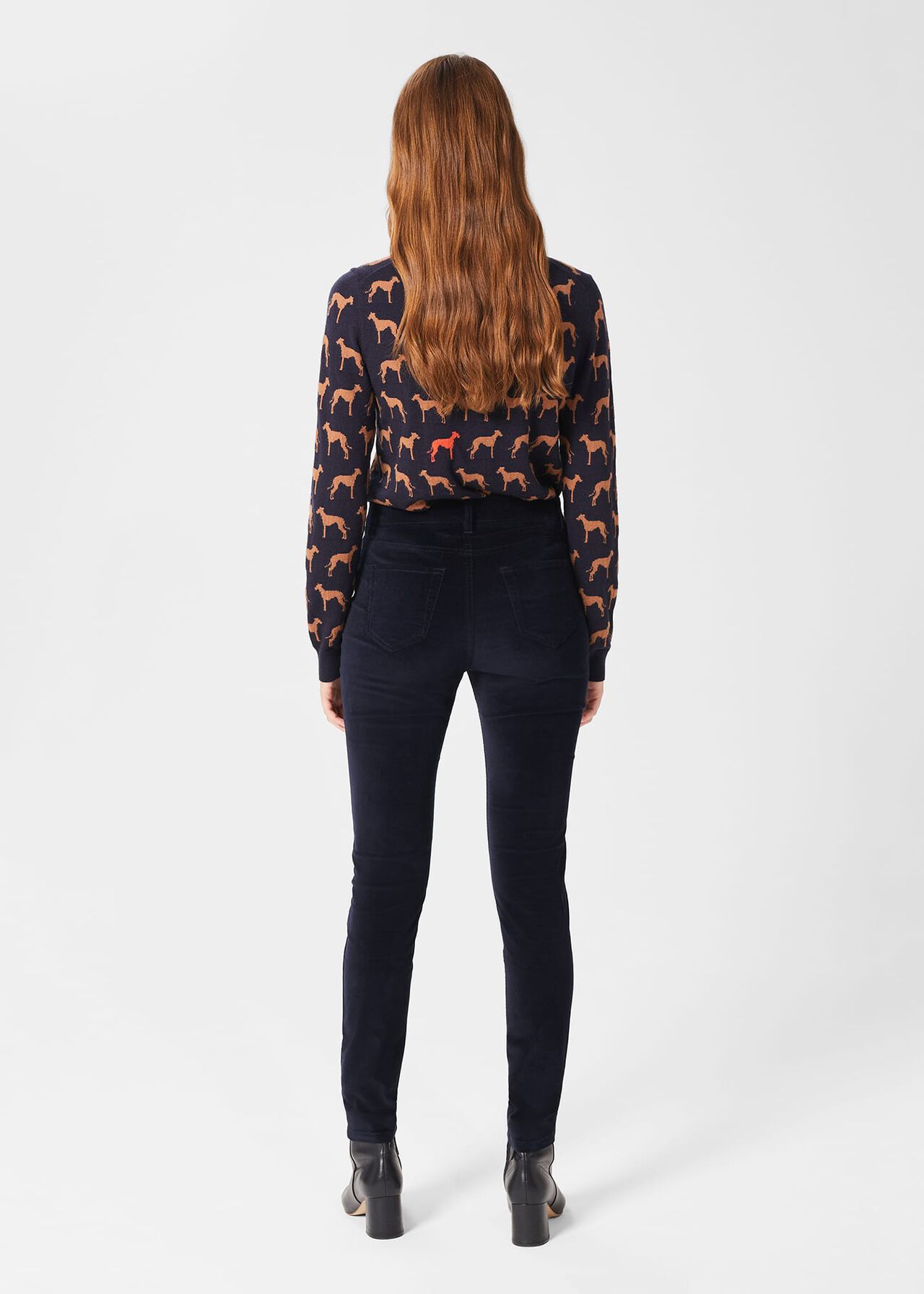 Gia Velvet Jeans, Midnight, hi-res