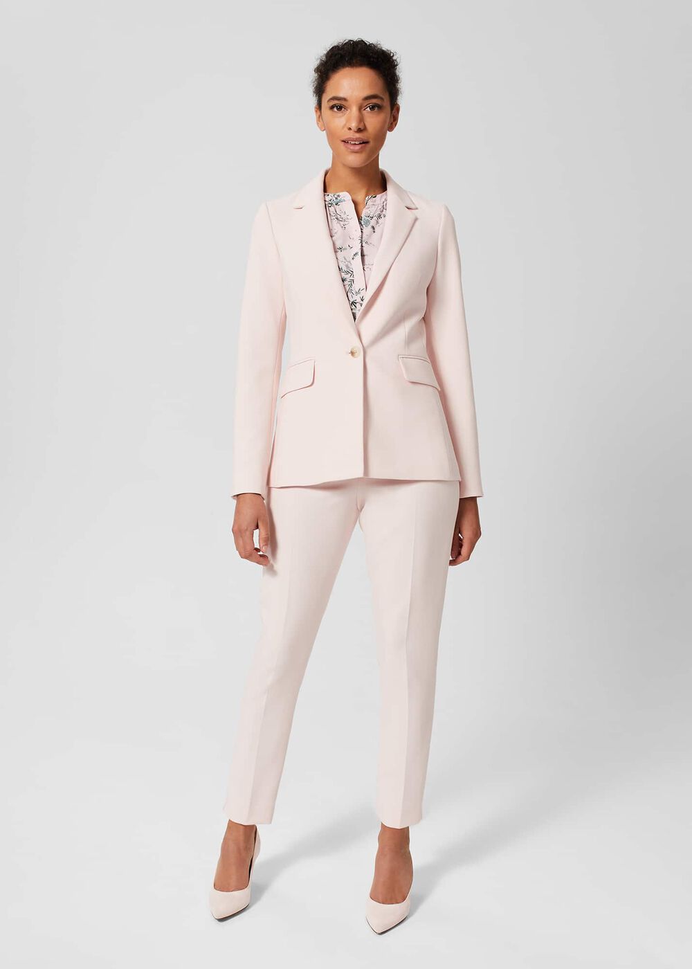 Petite Kaia Trousers, Pale Pink, hi-res