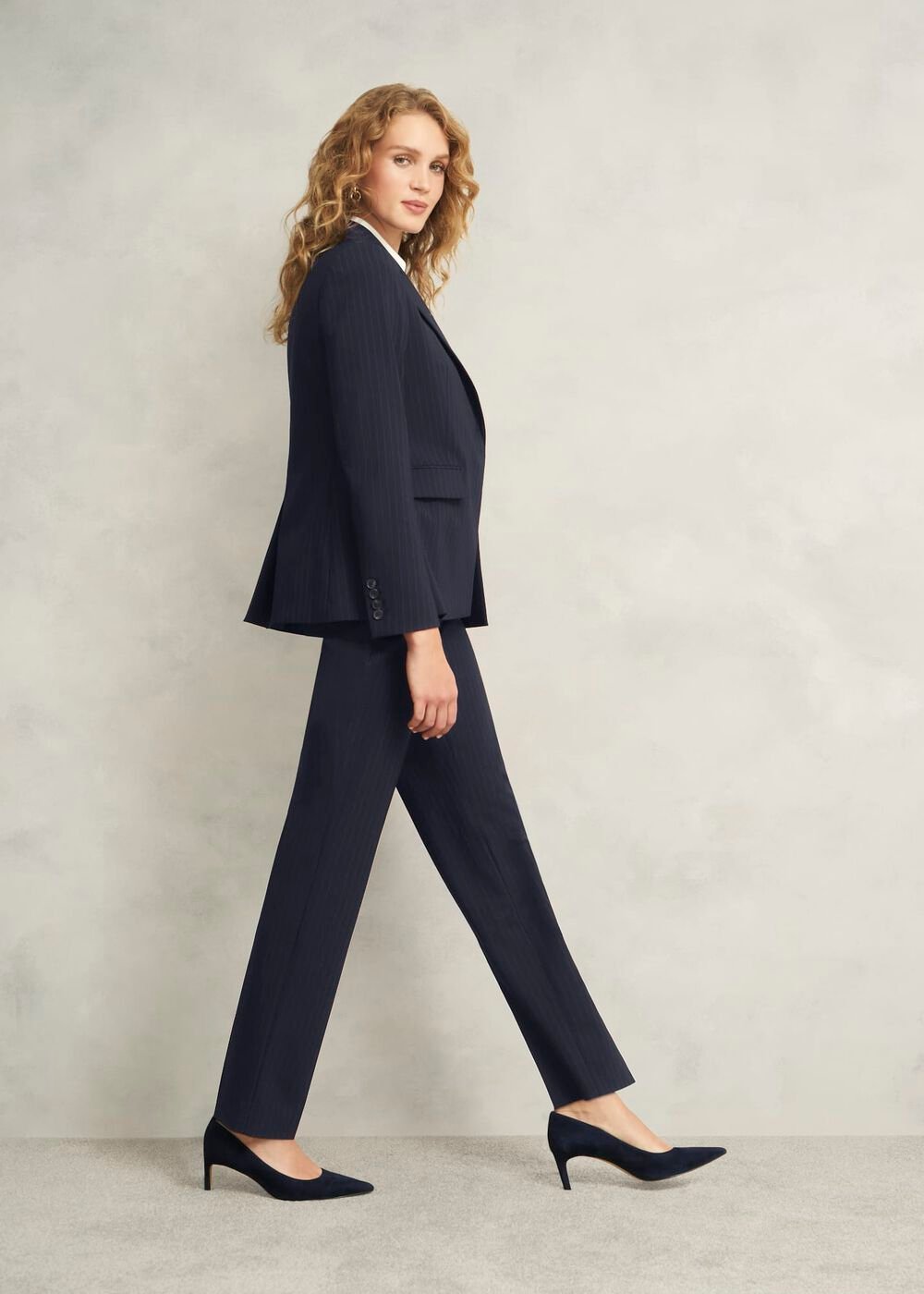 Salisbury Jacket With Wool, Navy Ivory, hi-res