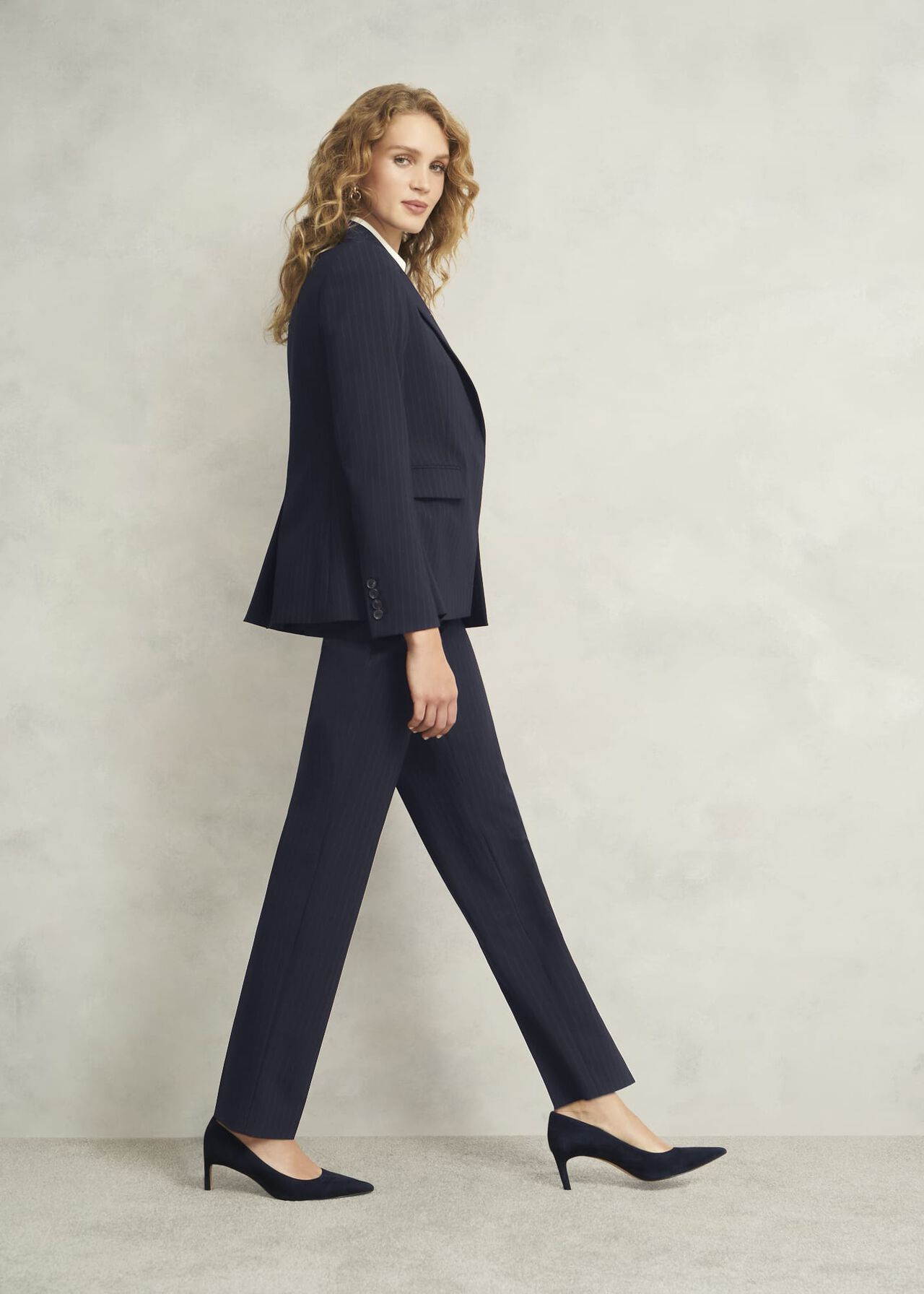 Salisbury Jacket With Wool, Navy Ivory, hi-res