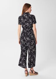 Olivia Jumpsuit, Navy Ecru, hi-res