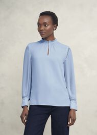 Carrie Blouse, Powder Blue, hi-res
