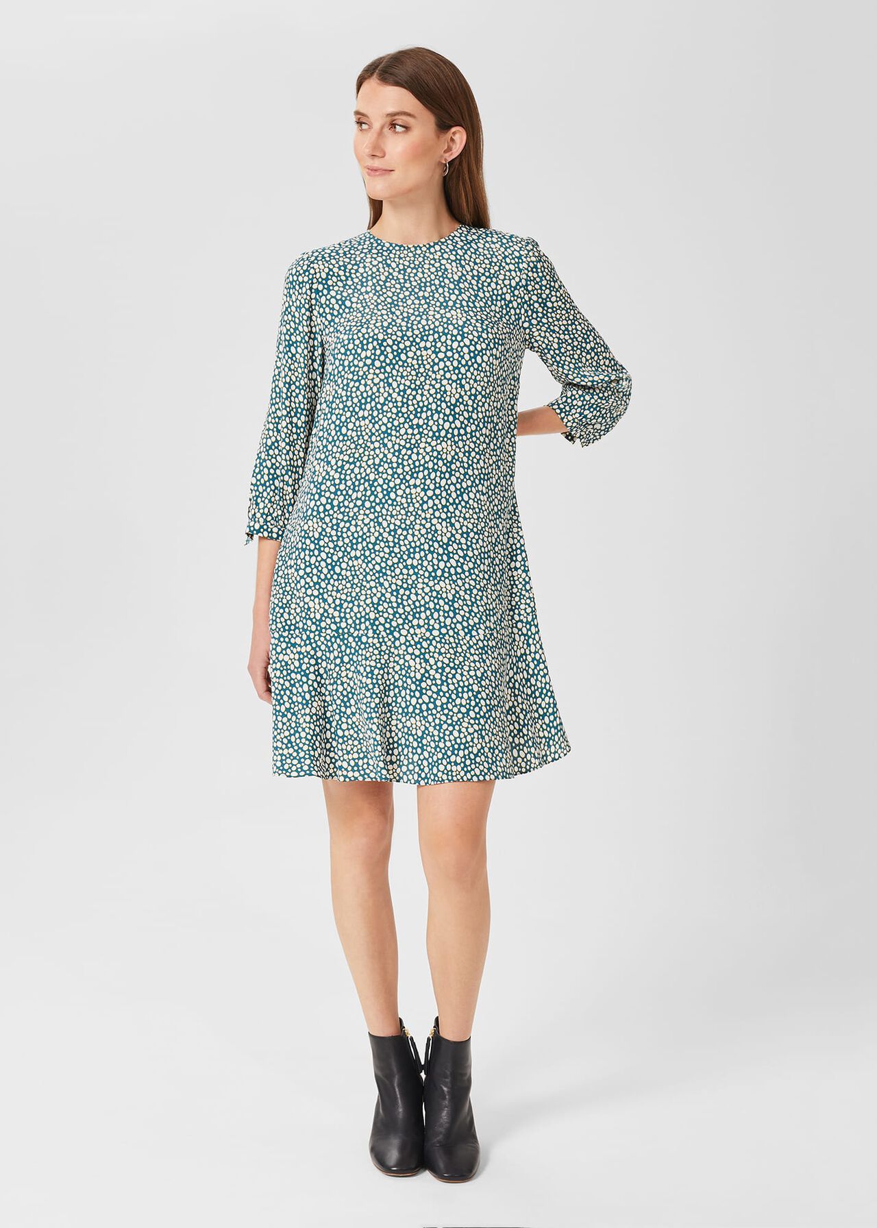 Prim Tunic Dress, Blue Multi, hi-res