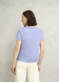 Arianna Cotton Slub T-Shirt, Maya Blue, hi-res