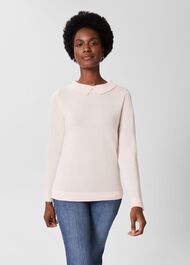 Priya Wool Cashmere Sweater, Sweet Pink, hi-res