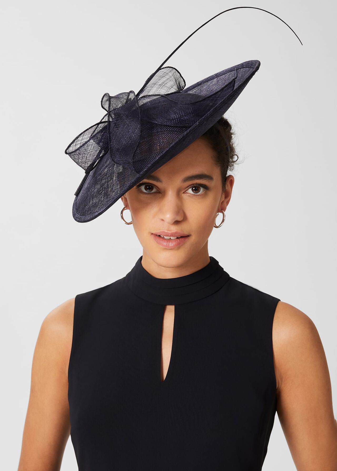 Ottilie Fascinator, Midnight, hi-res