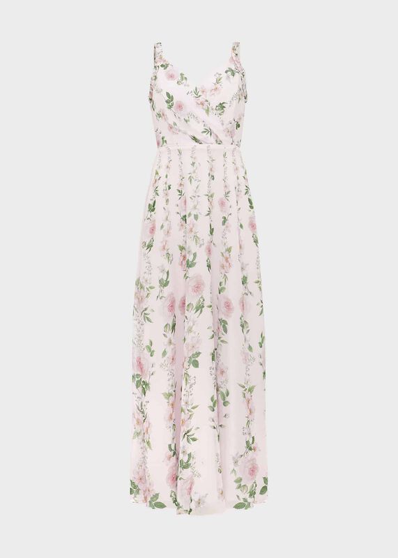 Catherine Silk Floral Maxi Dress