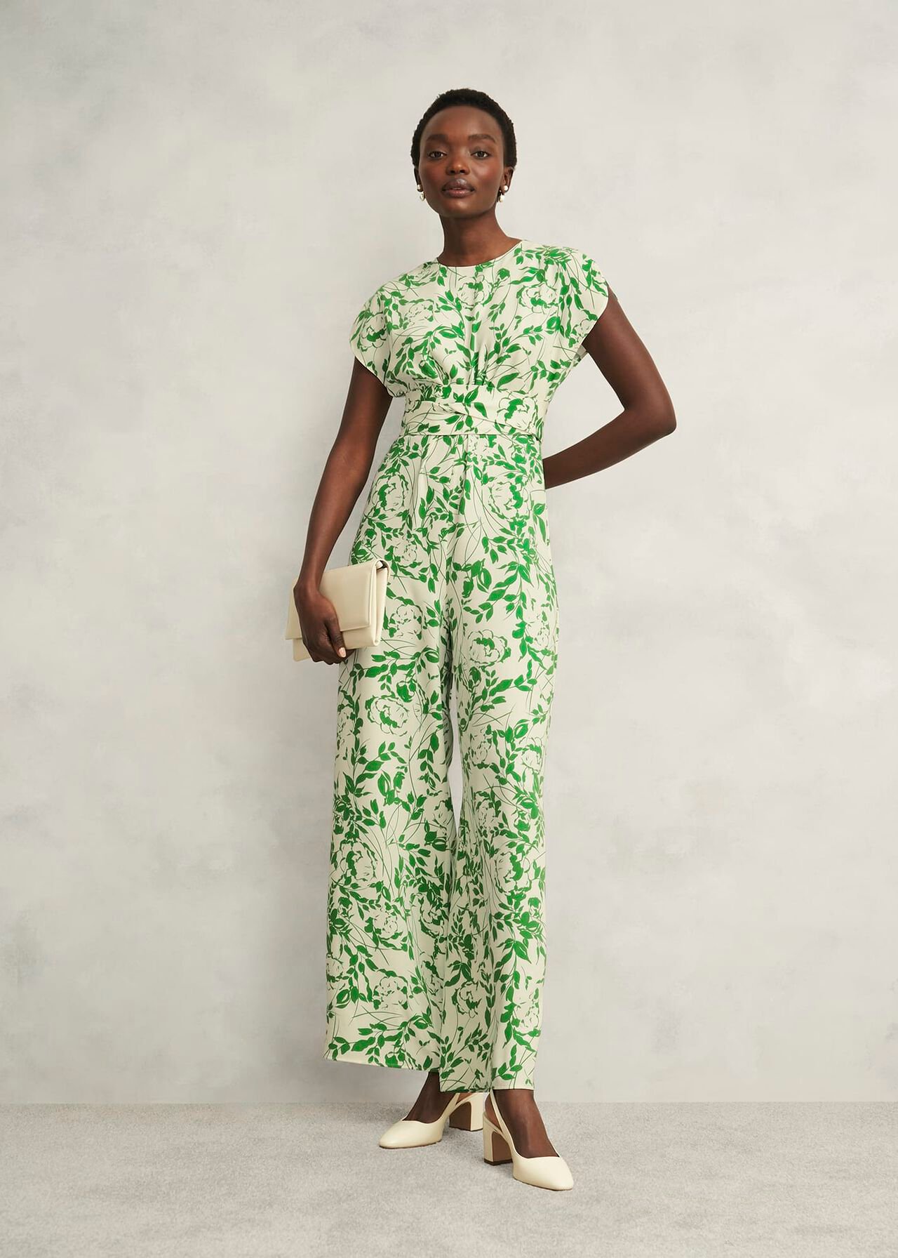 Petite Cressida JumpSuit, Cream Green, hi-res