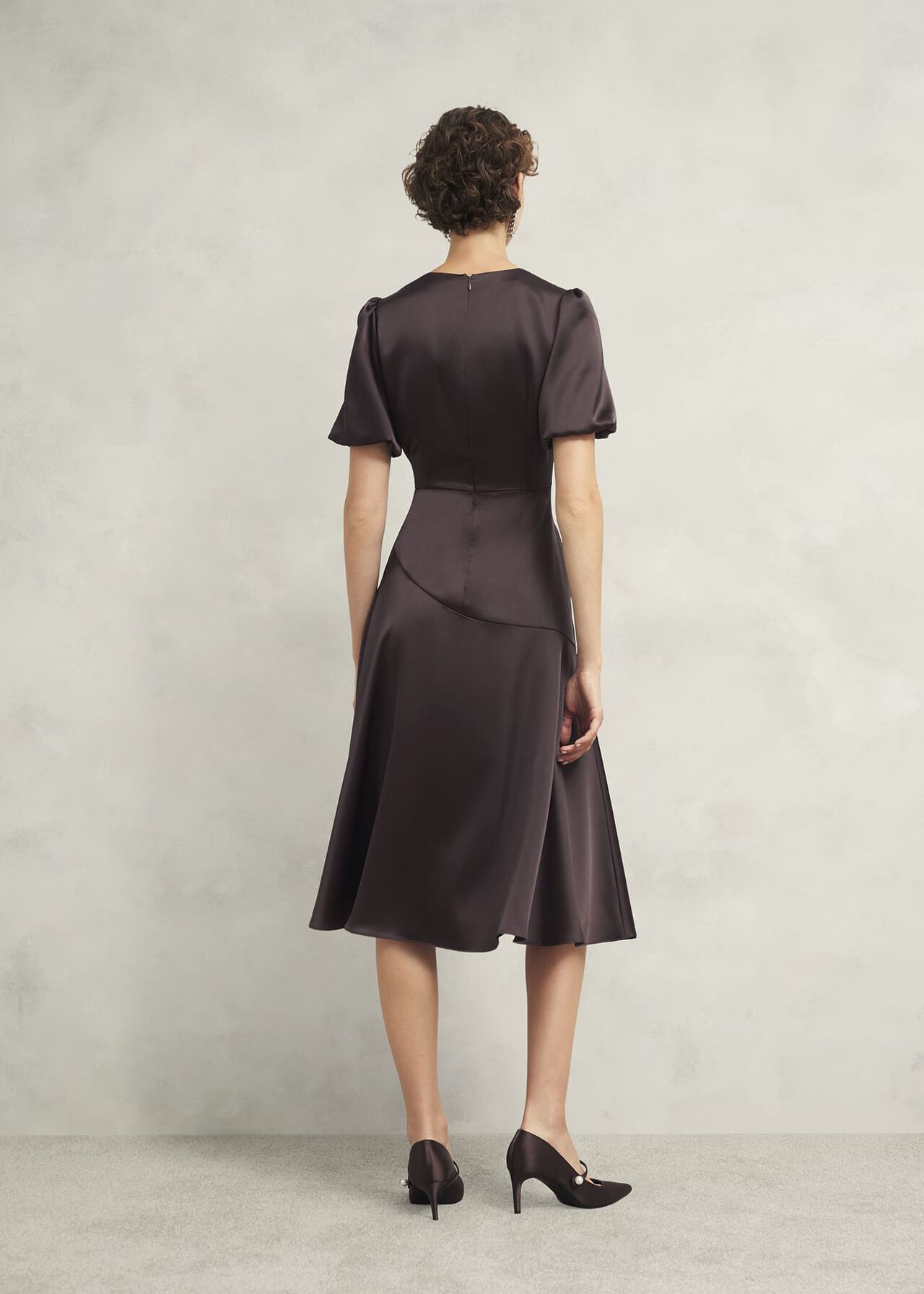 Eastbury Dress, Deep Brown, hi-res
