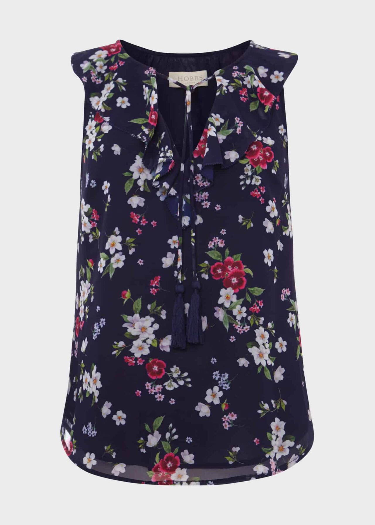 Darcey Floral Top, Navy Multi, hi-res