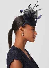 Alya Fascinator, Midnight, hi-res