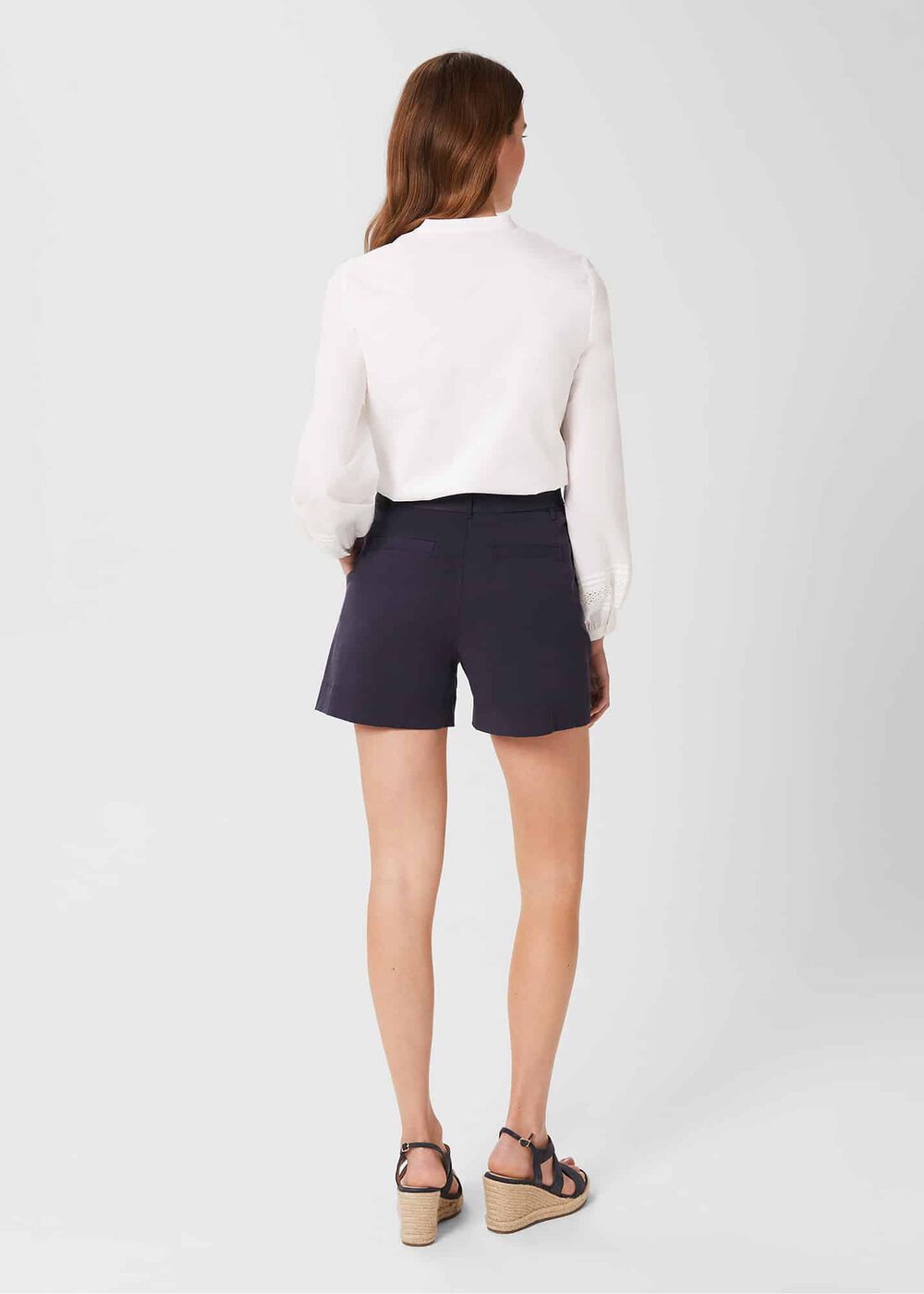 Harmony Belted Shorts, True Navy, hi-res