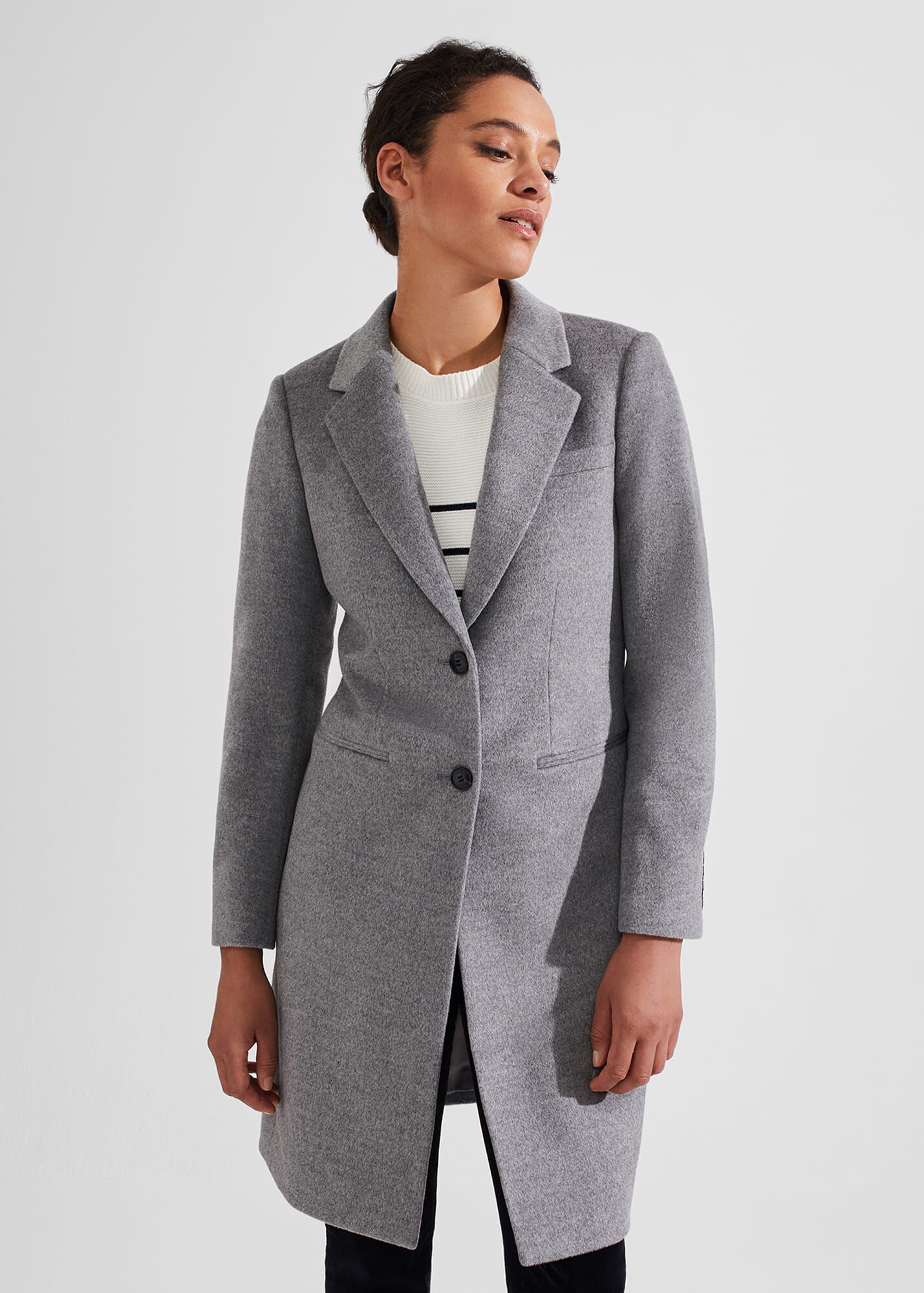 Hobbs tilda coat grey discount