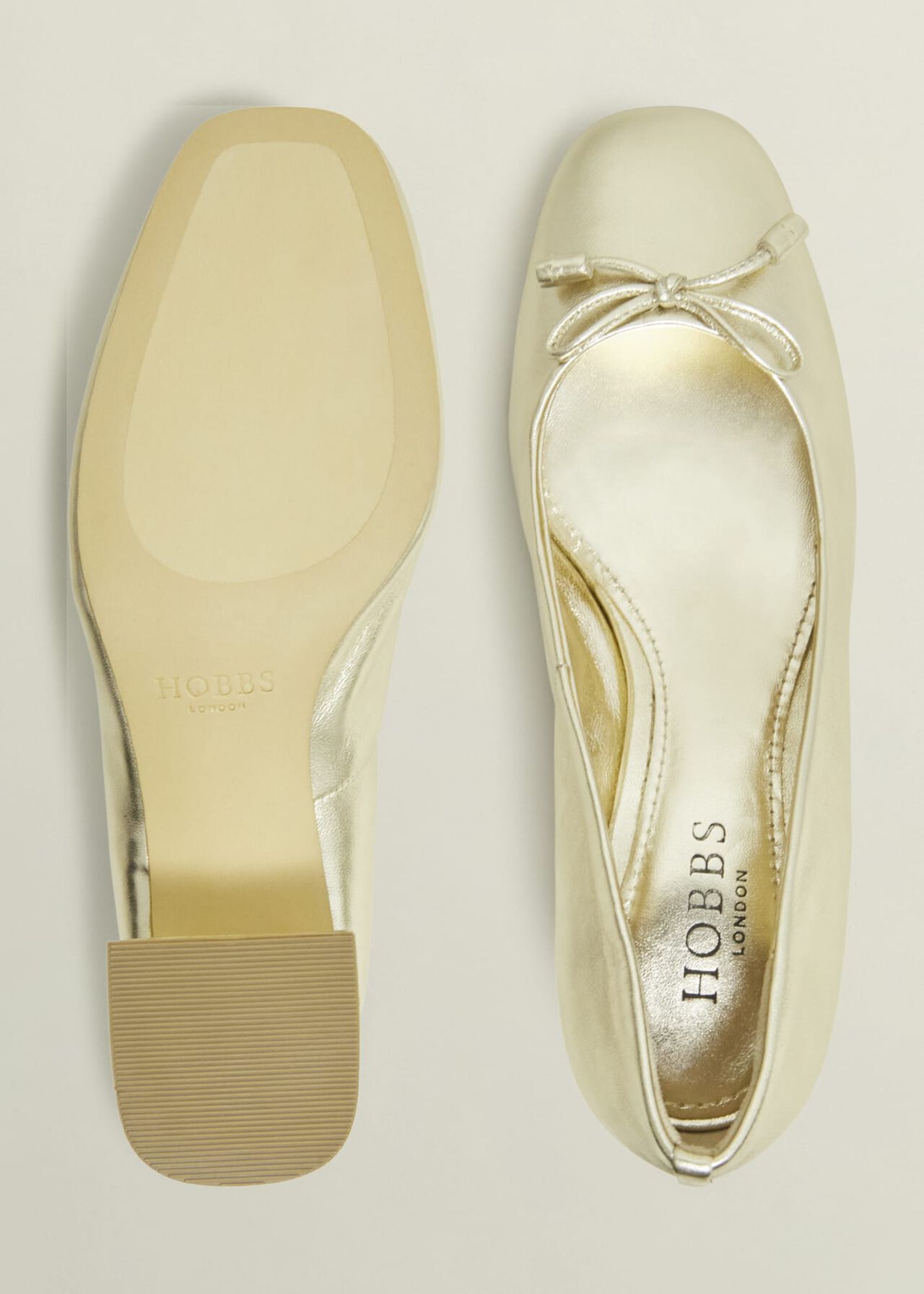 Andie Heeled Ballet Flats, Gold, hi-res