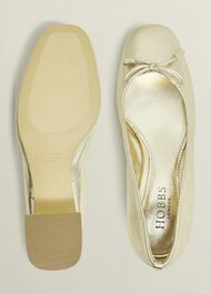 Andie Heeled Ballet Flats, Gold, hi-res