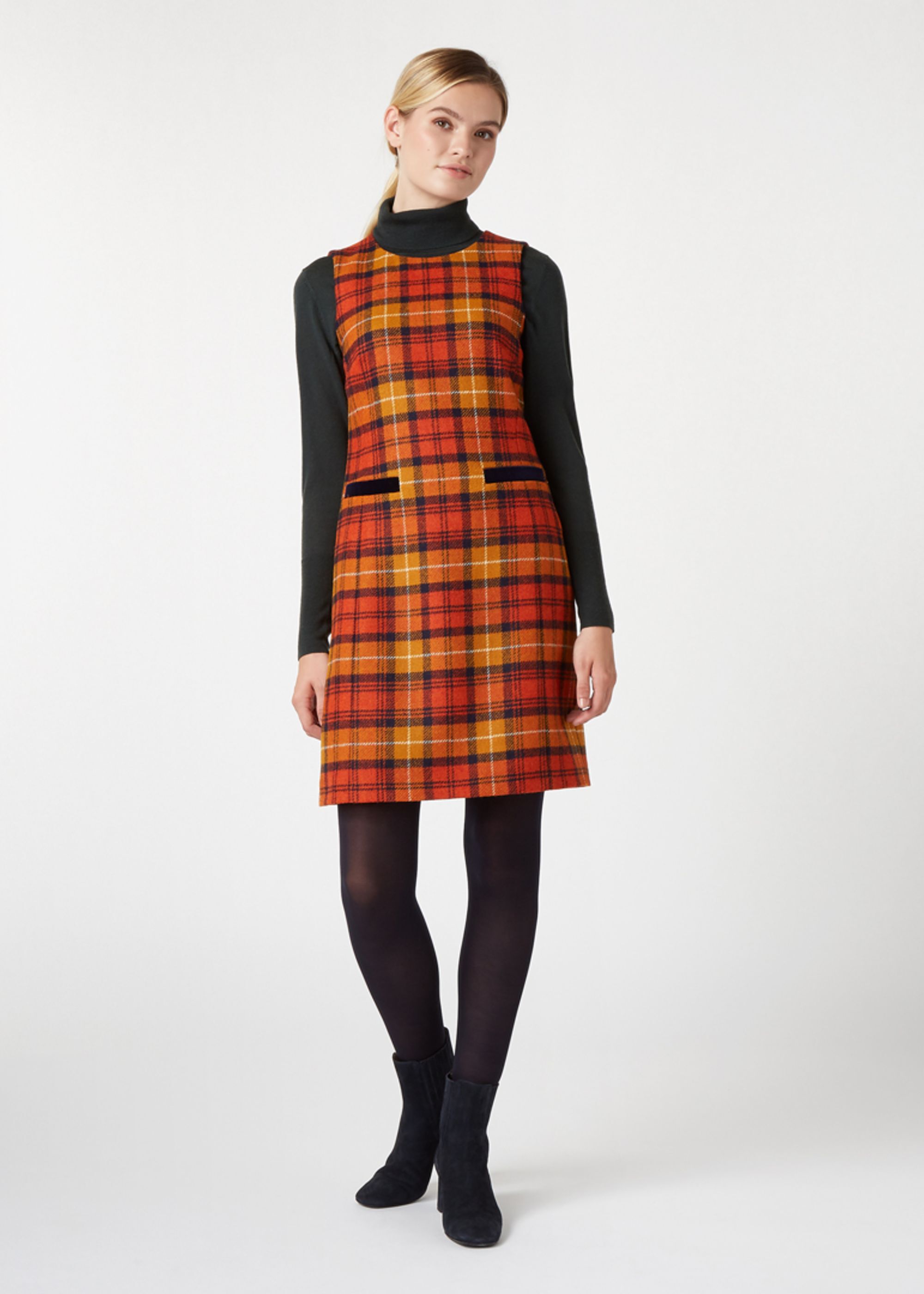 hobbs tartan dress