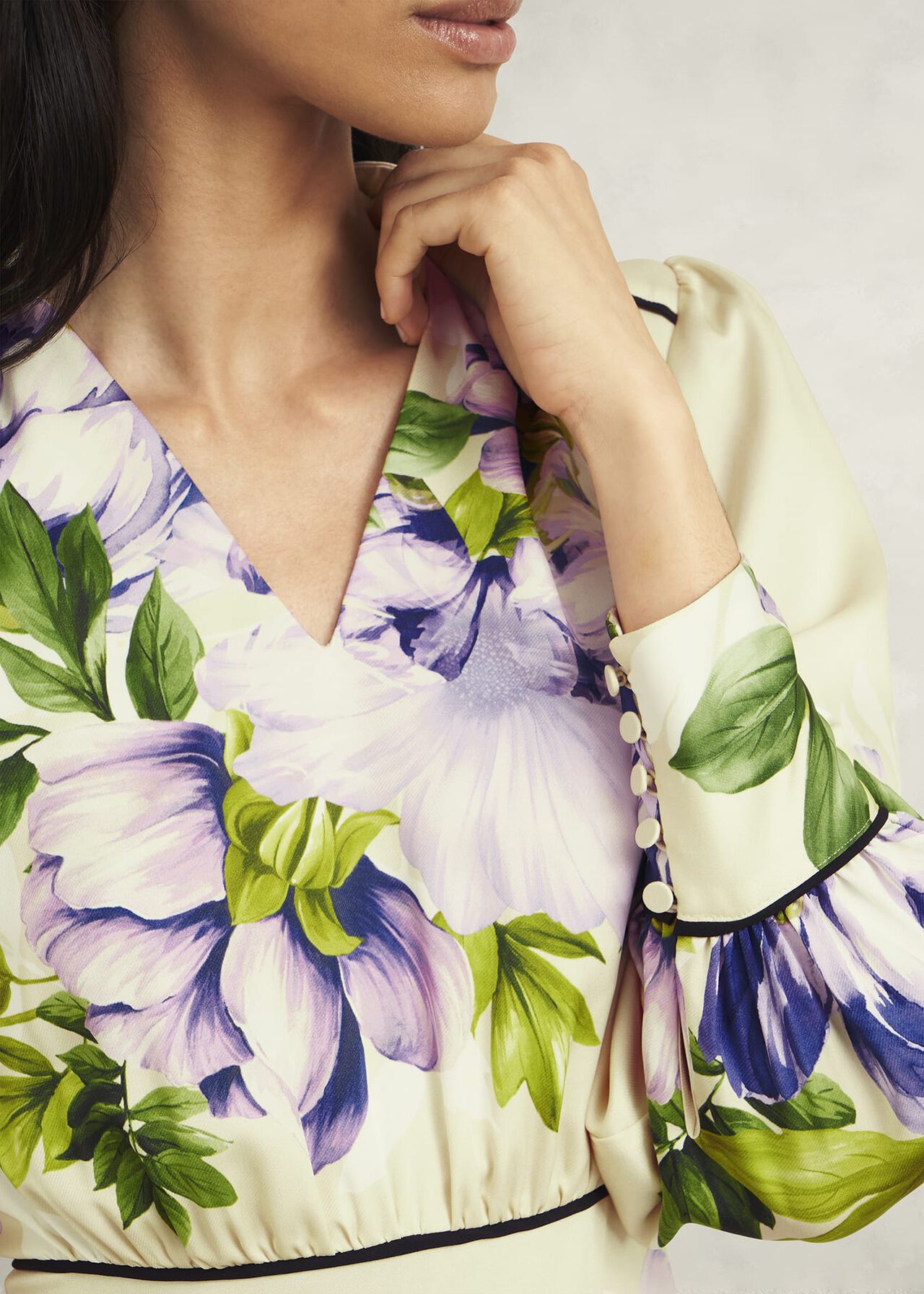 Hidcote Dress, Cream Multi, hi-res