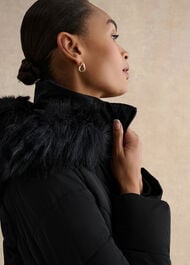 Amalie Puffer Coat, Black, hi-res