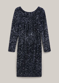 Sawyer Sequin Dress, Midnight Navy, hi-res