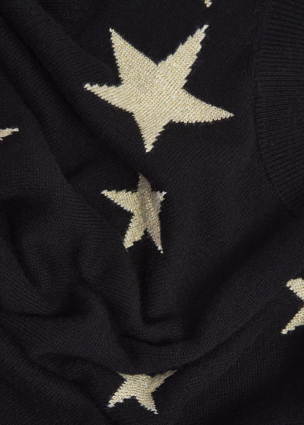 Samira Star Sweater With Cashemre , Black Ivory, hi-res
