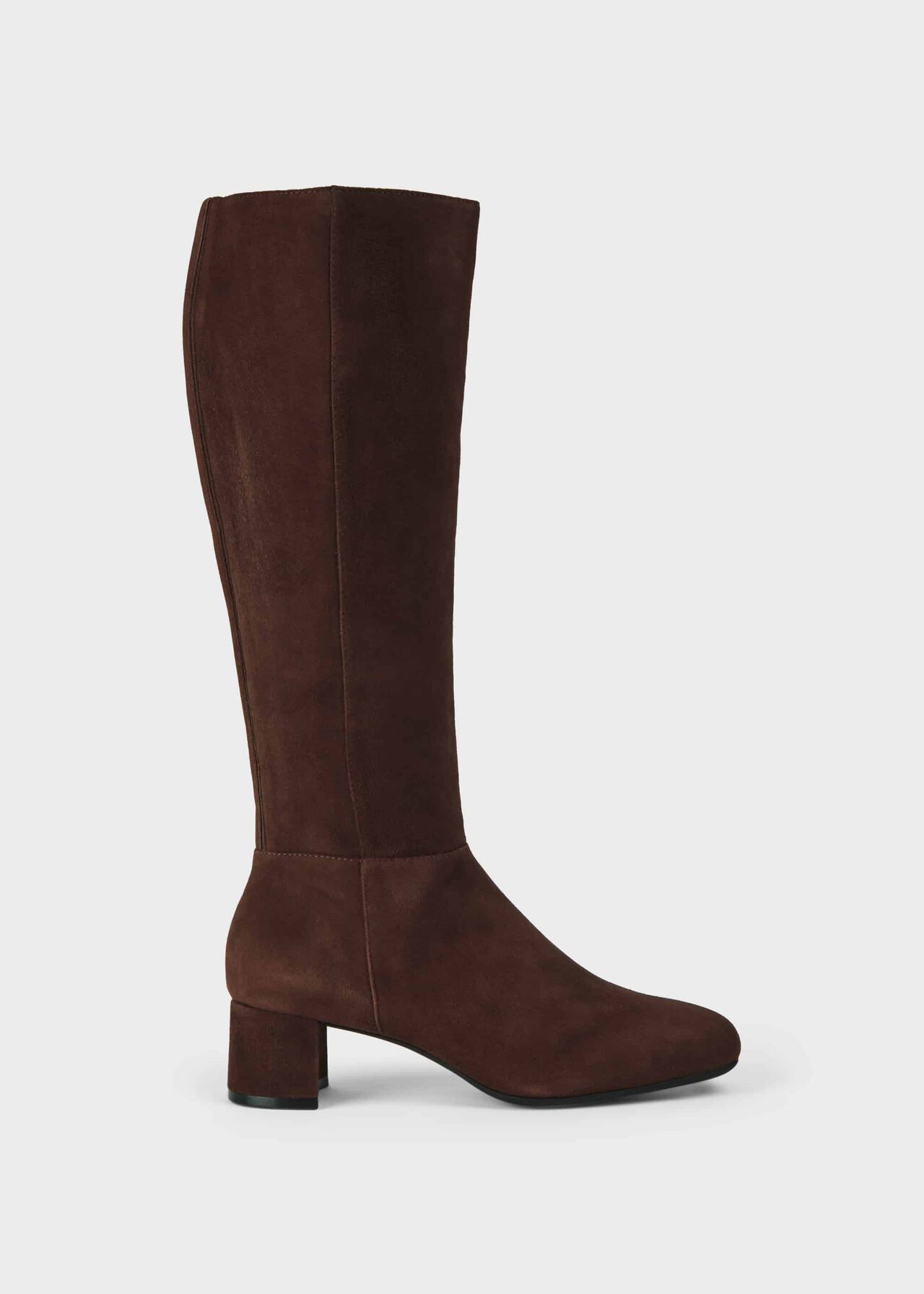 Hailey Flexi Knee Boots, Chocolate, hi-res