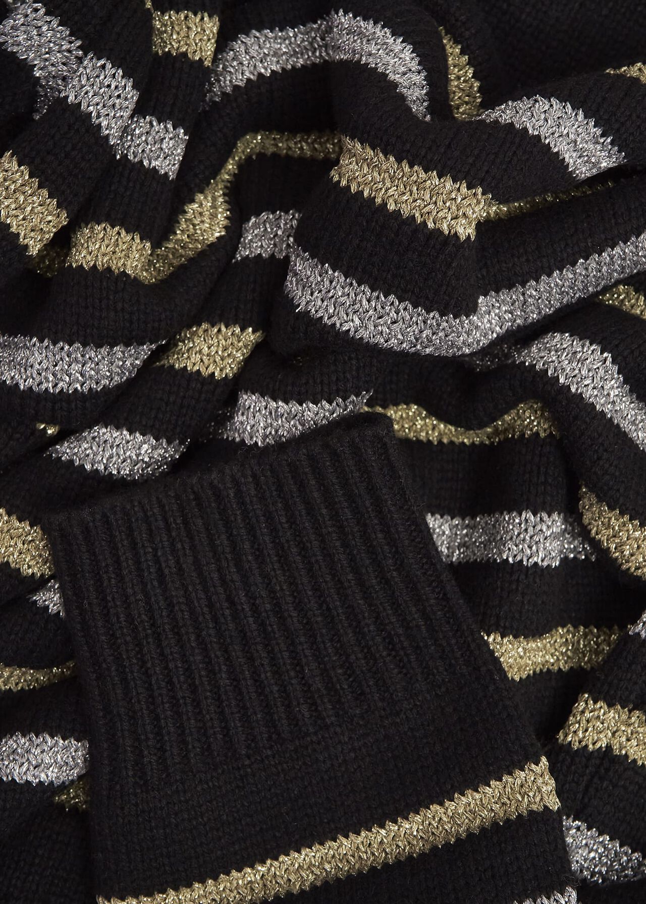 Destiny Sparkle Stripe Jumper , Black Multi, hi-res