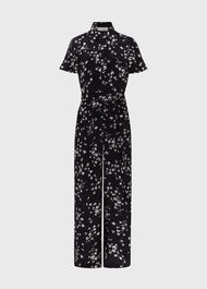 Olivia Jumpsuit, Navy Ecru, hi-res