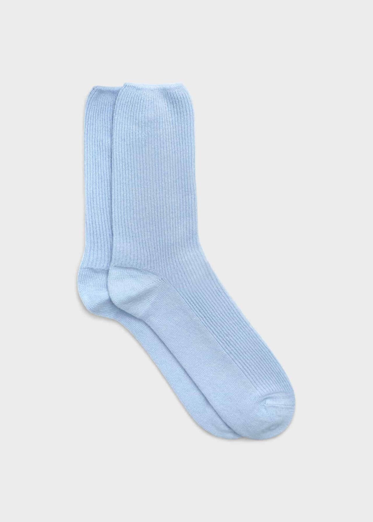 Mabel Cashmere Socks, Pale Blue, hi-res